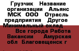 Грузчик › Название организации ­ Альянс-МСК, ООО › Отрасль предприятия ­ Другое › Минимальный оклад ­ 40 000 - Все города Работа » Вакансии   . Амурская обл.,Благовещенск г.